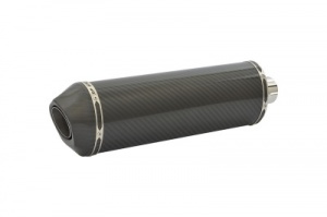 SP Engineering Slip On Oval Carbon Outlet Diabolus XL Carbon Fibre Exhaust